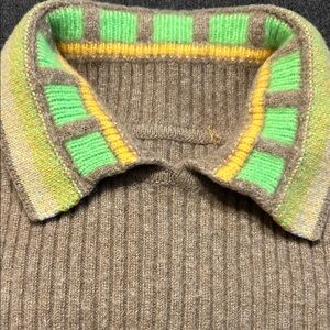 Guest In Residence, Camel Dickie w/ Green Yellow Trim